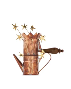 Caffettiera con cuore e stelle